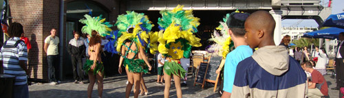 brassband en danseressne